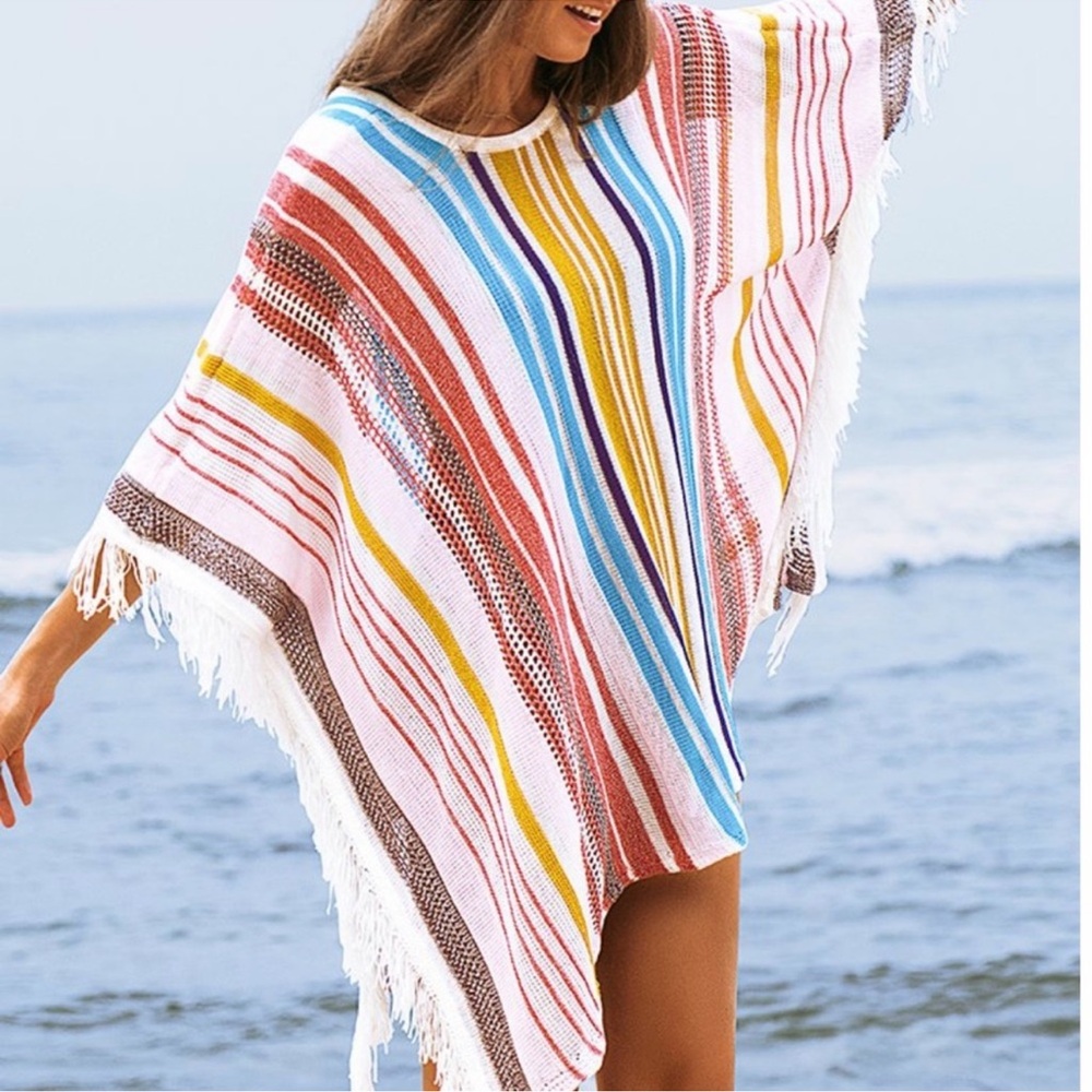 Cupshe Colorful Striped Coverup